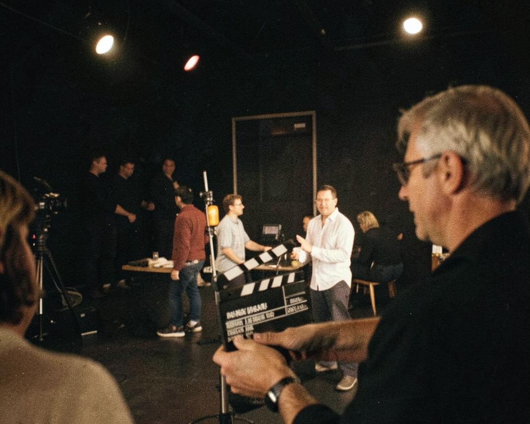 Behind the scenes on a Henry Church Films set